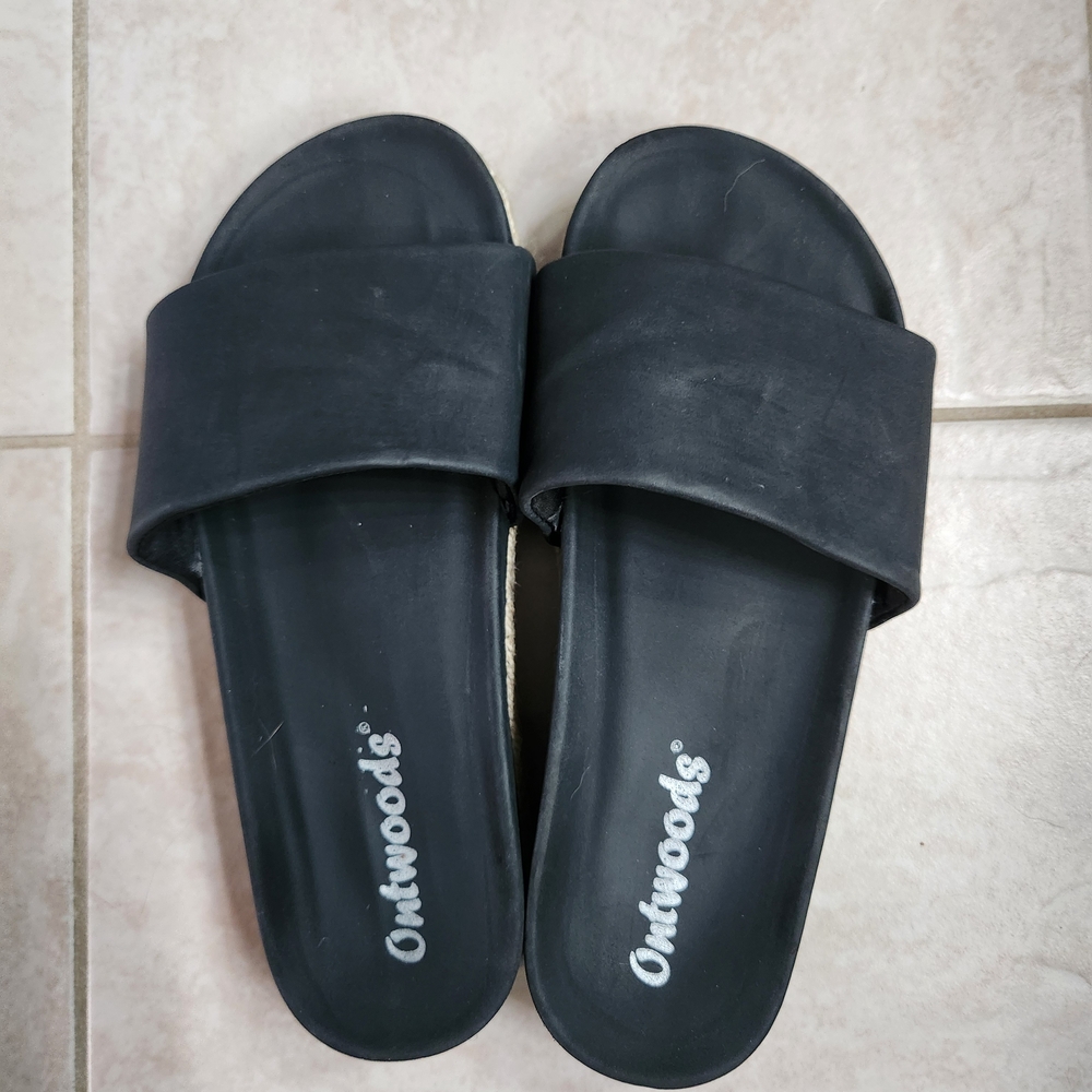 Black Women's Slide Sandals